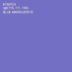 #736FC4 - Blue Marguerite Color Image